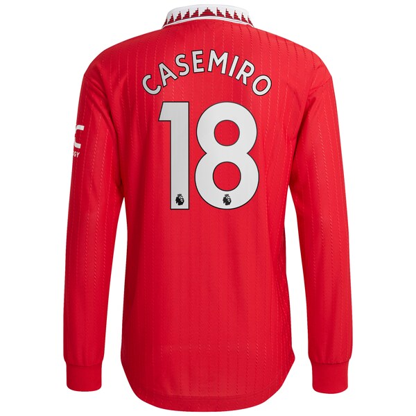 Carlos Casemiro Manchester United adidas 2022/23 Home Replica Long Sleeve Jersey - Red