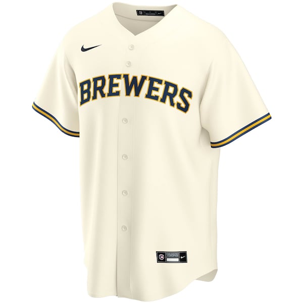 Christian Yelich Milwaukee Brewers Nike Youth Alternate Replica Player Jersey - Cream