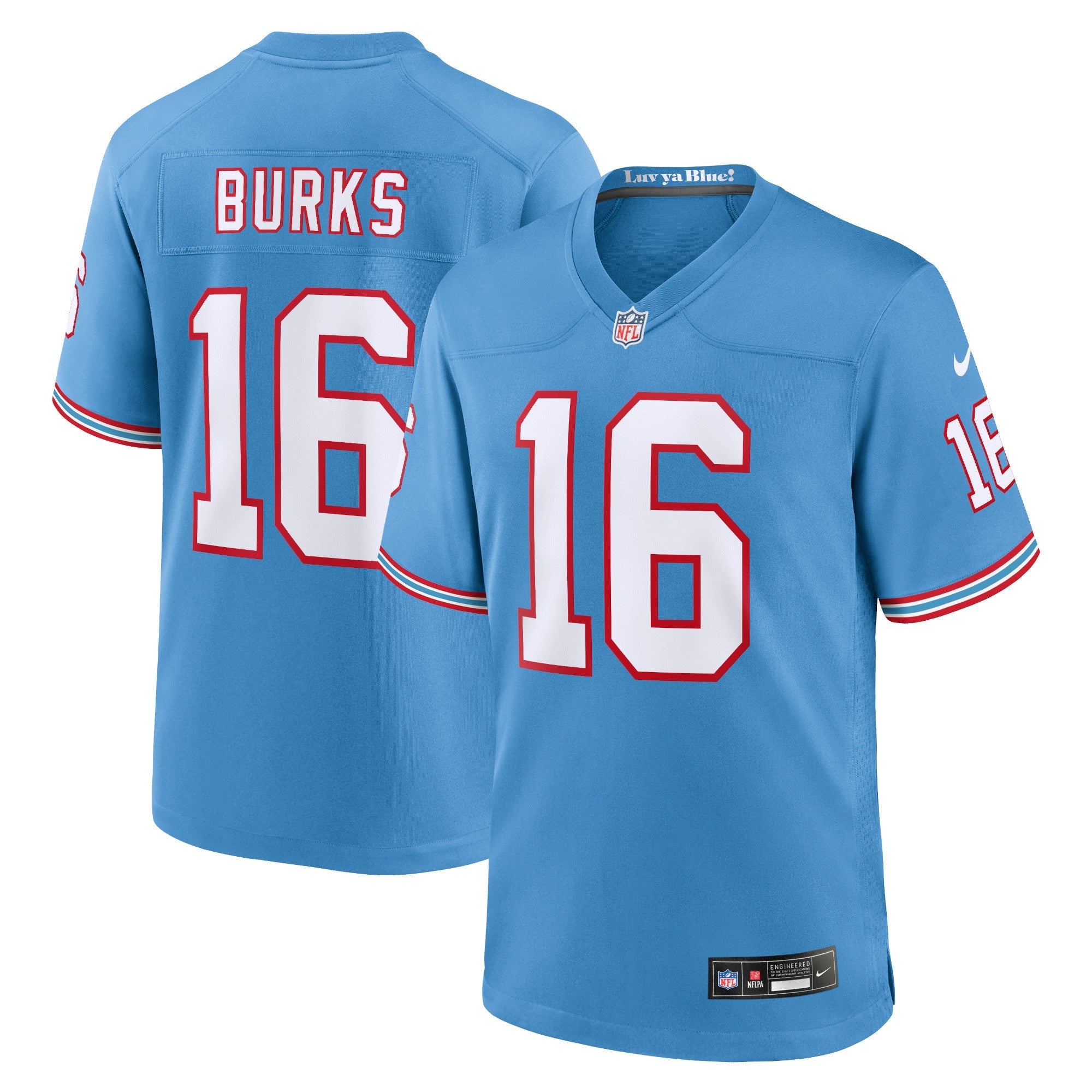 Treylon Burks Tennessee Titans Nike Player Game Jersey - Navy/Light Blue