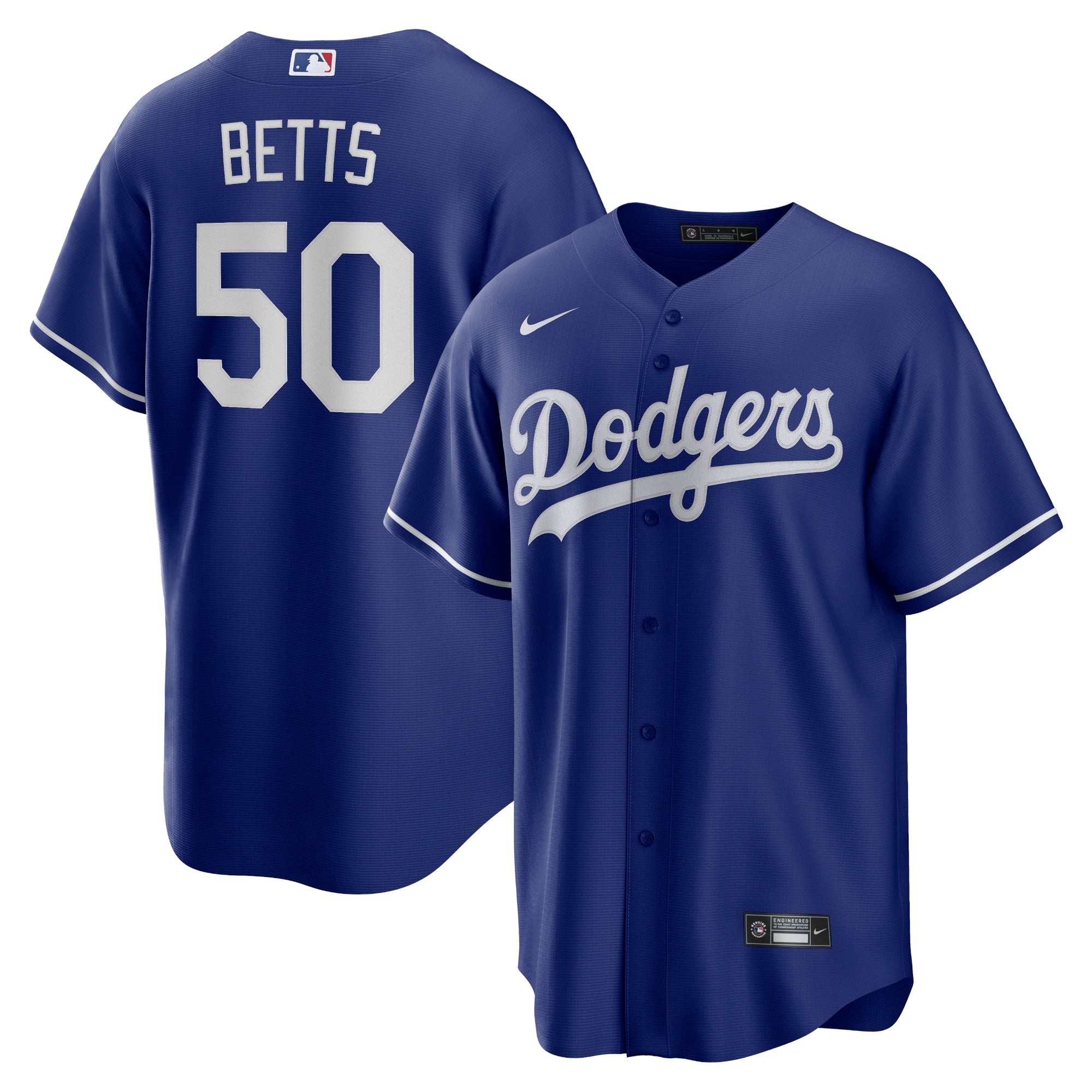 Mookie Betts Los Angeles Dodgers Nike Home Replica Player Name Jersey - White/Royal