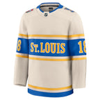 Robert Thomas St. Louis Blues  2025 NHL Winter Classic Premium Player Jersey - Cream