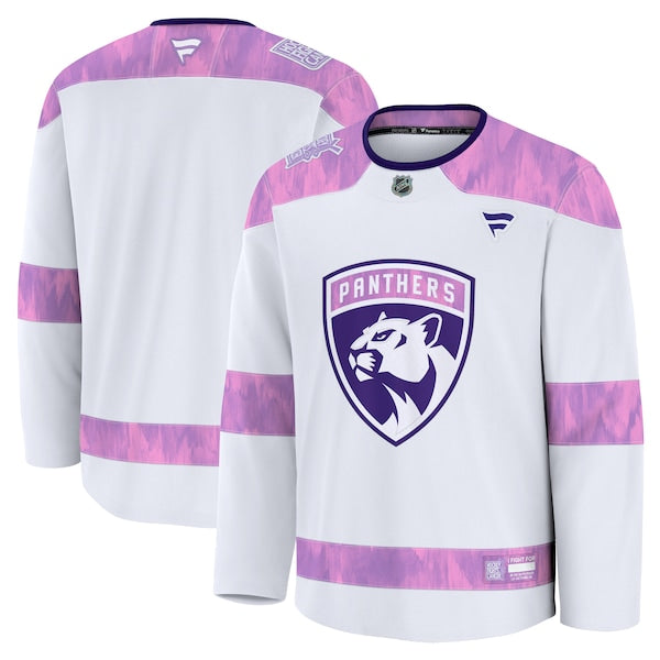 Florida Panthers  2024 Hockey Fights Cancer Practice Jersey - White