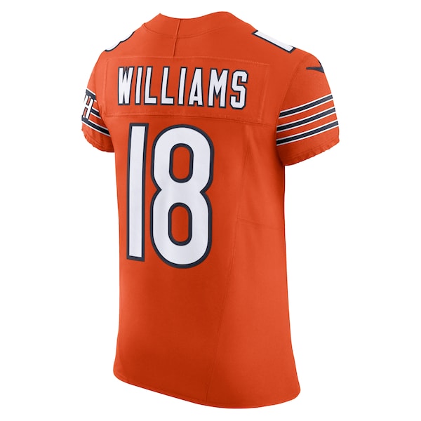 Caleb Williams Chicago Bears Nike Alternate Vapor F.U.S.E. Elite Jersey - Orange/Navy