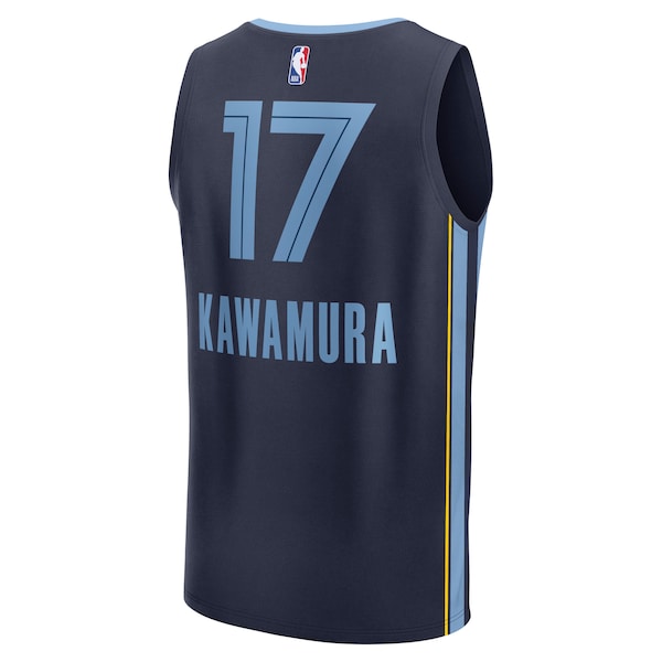 Yuki Kawamura Memphis Grizzlies  Fast Break Replica Player Jersey - Icon Edition - Navy