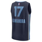 Yuki Kawamura Memphis Grizzlies  Fast Break Replica Player Jersey - Icon Edition - Navy