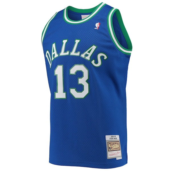 Steve Nash Dallas Mavericks 1998/99 Hardwood Classics Swingman Jersey - Blue