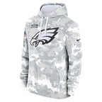 Philadelphia Eagles Nike 2024 Salute to Service Club Fleece Pullover Hoodie - Arctic Camo