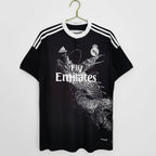 Cristiano Ronald Los Merengues 2014-15 Second Away Vintage Jersey - Black Dragon