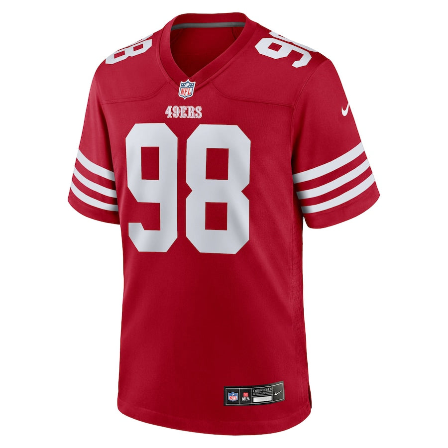 Mykel Williams San Francisco 49ers Nike 2025 NFL Draft First Round Pick No. 11 Game Jersey - Scarlet