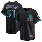 Randy Johnson Arizona Diamondbacks Nike Throwback Cooperstown Collection Limited Jersey - Black/Cream