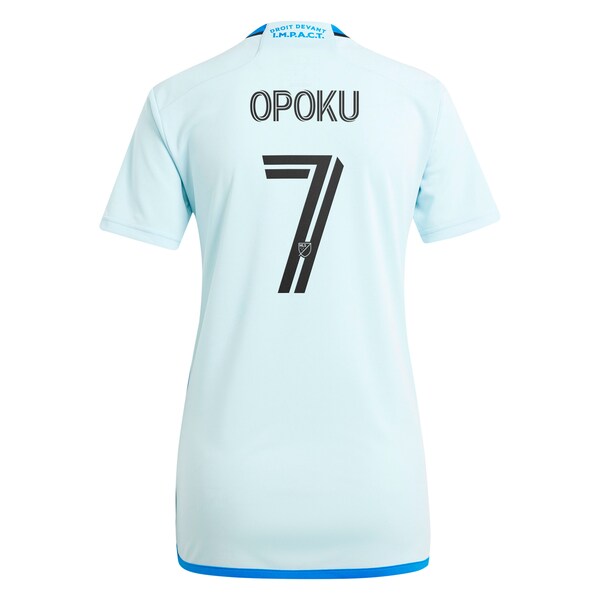 Kwadwo Opoku CF Montreal adidas Women's 2024 La Main Replica Player Jersey – Light Blue