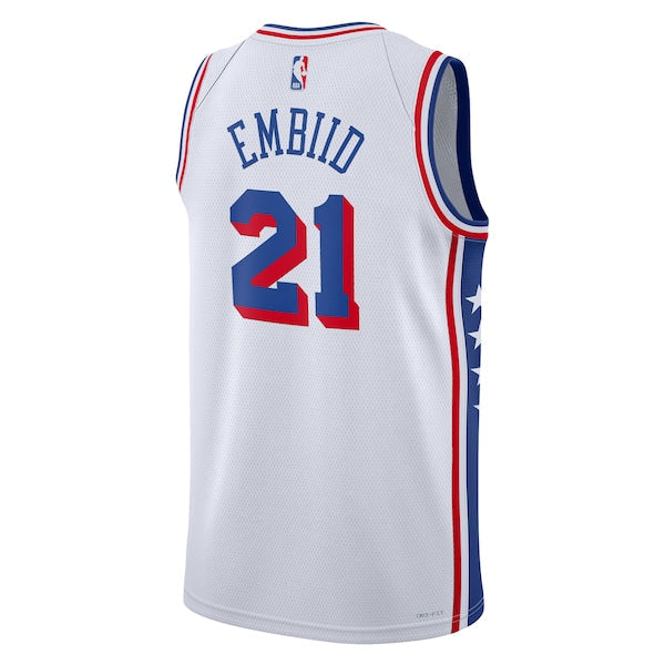 Joel Embiid Philadelphia 76ers Nike Unisex Swingman Jersey - Association Edition - White/Royal