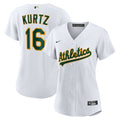 Nick Kurtz Athletics Nike Women's Home Replica Player Jersey - White