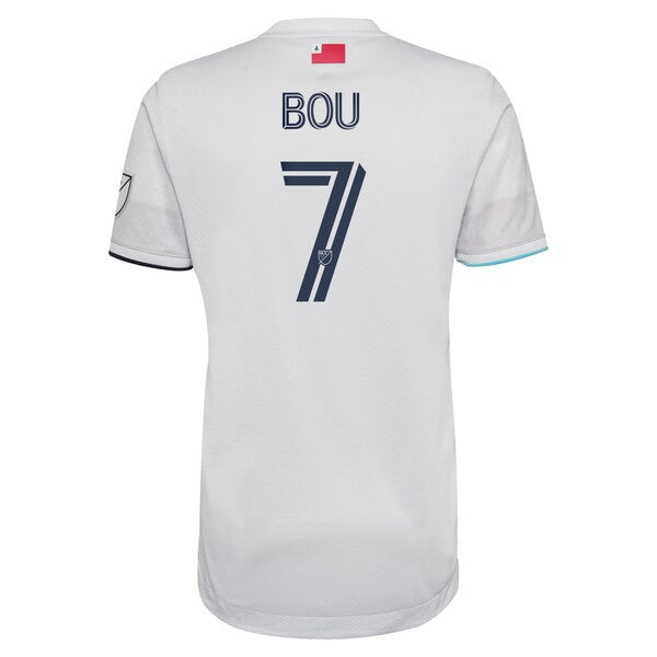Gustavo Bou New England Revolution adidas 2022 The Fort Authentic Player Jersey - White