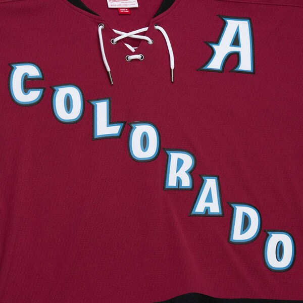 Peter Forsberg Colorado Avalanche  2001/02 Alternate Captain Blue Line Player Jersey - Maroon