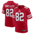 Ross Dwelley San Francisco 49ers Nike Team Game Jersey -  Scarlet