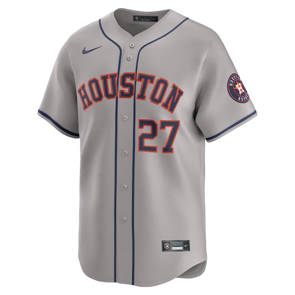 Jose Altuve Houston Astros Nike Road Limited Player Jersey - Gray/Orange/White