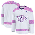Nashville Predators  2024 Hockey Fights Cancer Practice Jersey - White