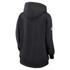 Miami Dolphins Nike Women's 2024 NFL Crucial Catch Club Pullover Hoodie - Black