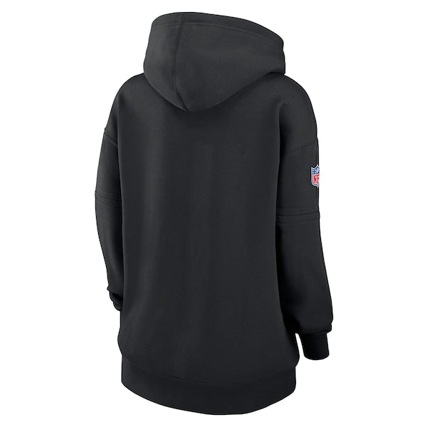 Denver Broncos Nike Women's 2024 NFL Crucial Catch Club Pullover Hoodie - Black