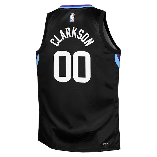 Jordan Clarkson Utah Jazz Jordan Brand Youth Swingman Jersey - Statement Edition - Black
