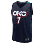 Chet Holmgren Oklahoma City Thunder  Youth 2025/26 City Edition Fast Break Jersey - Navy