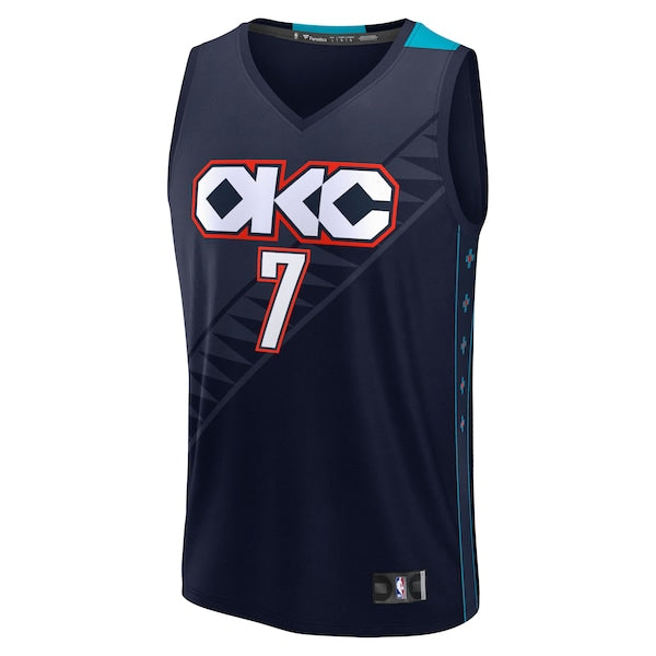 Chet Holmgren Oklahoma City Thunder  Youth 2025/26 City Edition Fast Break Jersey - Navy