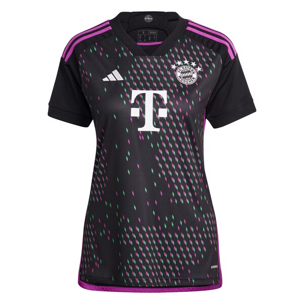 Harry Kane Bayern Munich adidas Women's 2023/24 Away Replica Player Jersey - Black/White