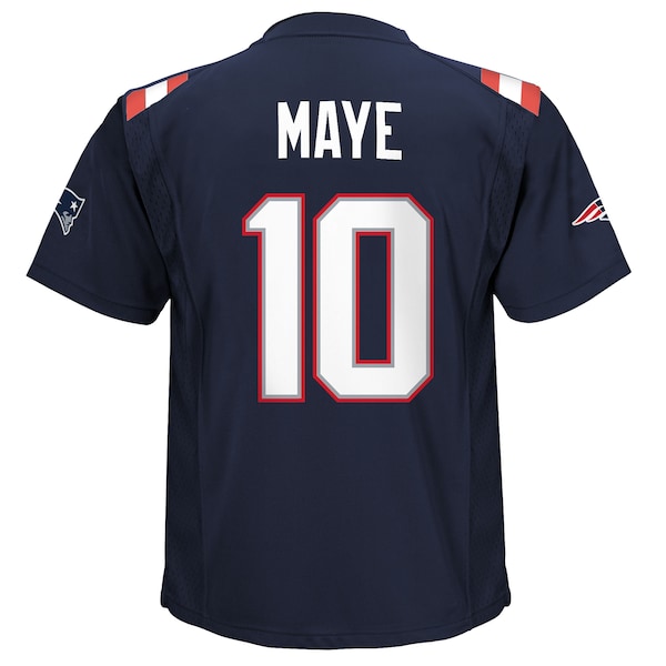 Drake Maye New England Patriots Nike Preschool Player Game Jersey - Navy