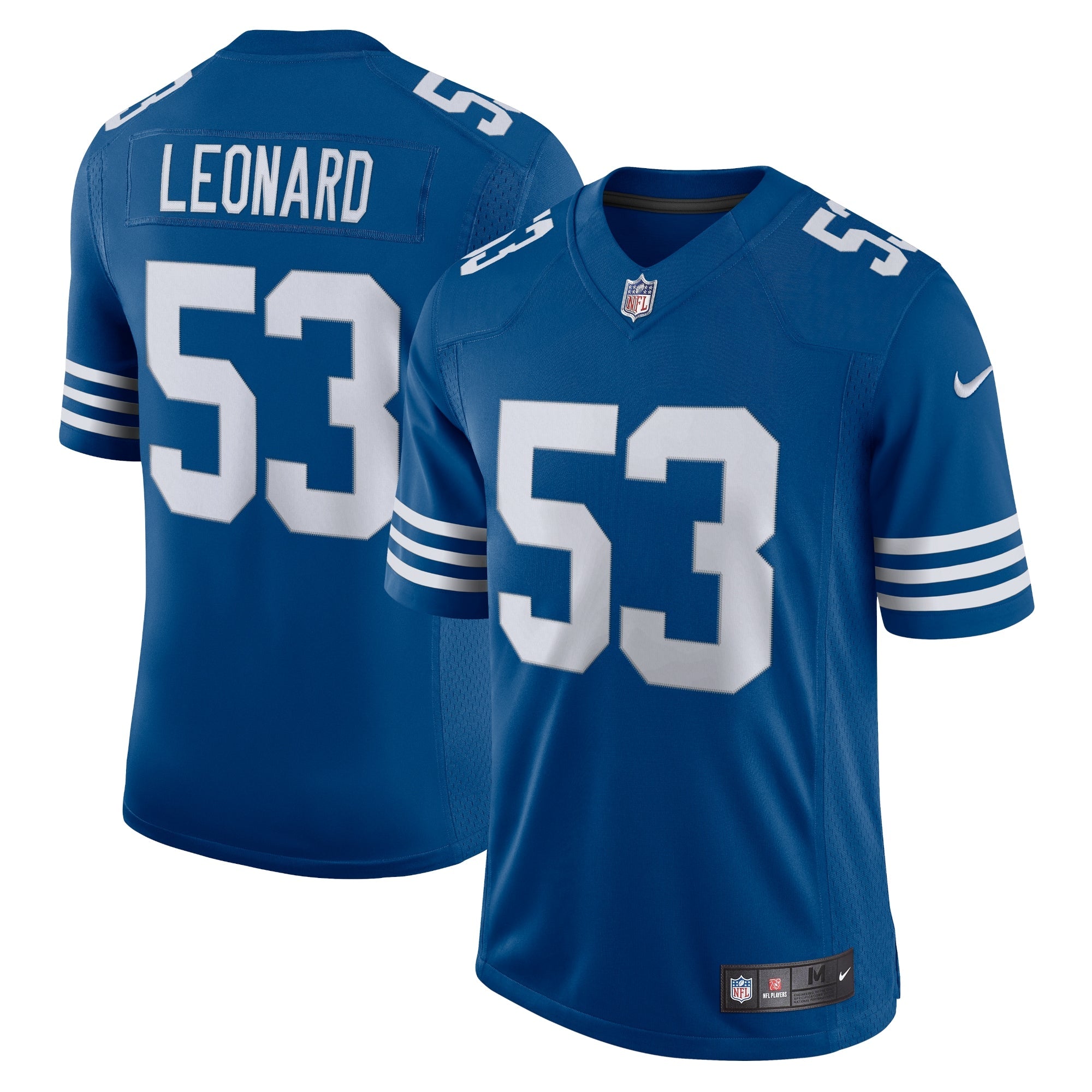 Shaquille Leonard Indianapolis Colts Nike Vapor Limited Jersey - White/Royal