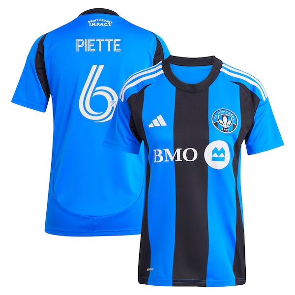 Samuel Piette CF Montreal adidas Women's 2025 Montréal Original Replica Player Jersey - Blue