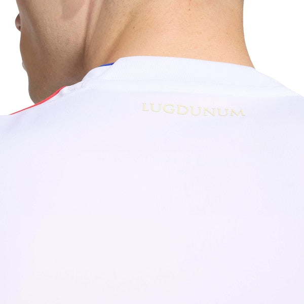 Olympique Lyonnais adidas 2025/26 Home Replica Jersey - White/Blue