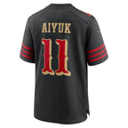 Brandon Aiyuk San Francisco 49ers Nike 2025 Rivalries Collection Game Jersey - Black
