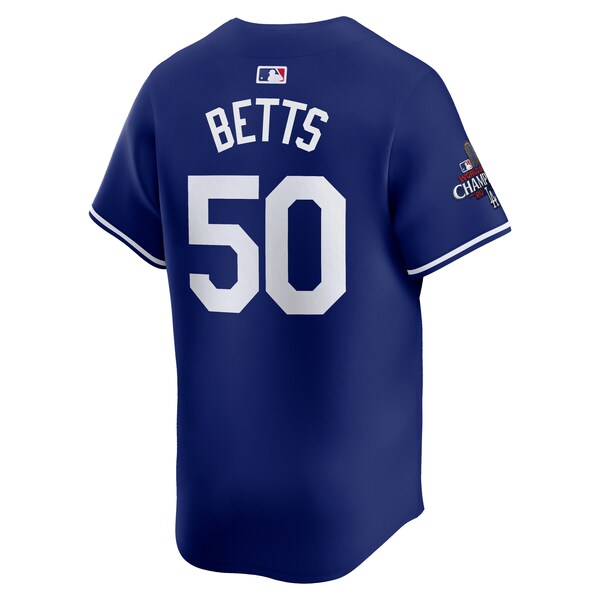 Mookie Betts Los Angeles Dodgers Nike 2025 World Series Champions Limited Player Jersey - Royal