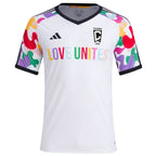 Columbus Crew adidas 2024 Pride Pre-Match Top - White
