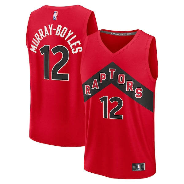 Collin Murray-Boyles Toronto Raptors  2025 NBA Draft First Round Pick Fast Break Replica Jersey - Icon Edition - Red