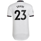Luke Shaw Manchester United adidas 2022/23 Away Authentic Player Jersey - White