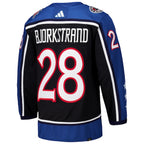 Oliver Bjorkstrand Columbus Blue Jackets adidas Reverse Retro 2.0 Authentic Player Jersey - Black