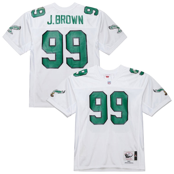 Jerome Brown Philadelphia Eagles  1991 Authentic Throwback Retired Player Jersey - White