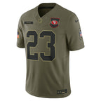 Christian McCaffrey San Francisco 49ers Nike 2025 Salute to Service Limited Jersey - Olive