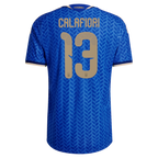 Riccardo Calafiori Italy National Team adidas 2026 Home Authentic Jersey - Blue