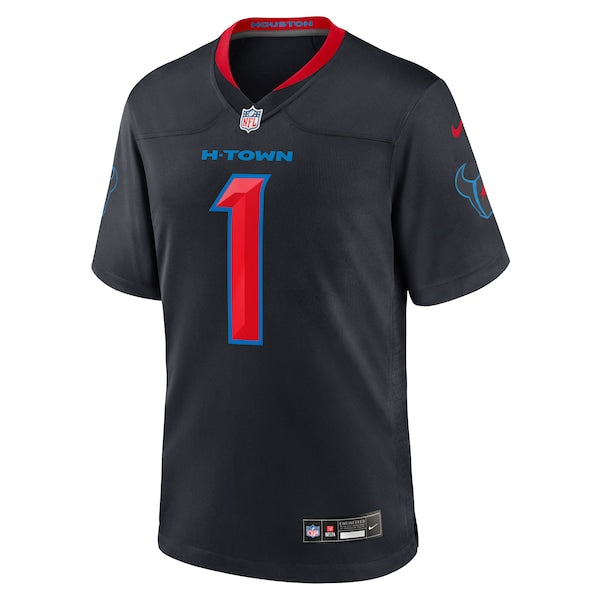 Stefon Diggs Houston Texans Nike Alternate Game Jersey -  Navy/Red