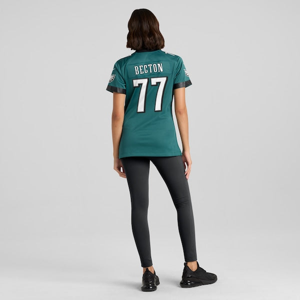 Mekhi Becton Philadelphia Eagles Nike Women's Team Game Jersey - Midnight Green