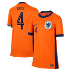 Virgil van Dijk Netherlands National Team Nike Youth 2024 Home Replica Jersey - Orange