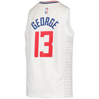 Paul George LA Clippers Nike Youth 2020/21 Swingman Jersey - Association Edition - White