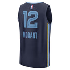 Ja Morant Memphis Grizzlies  Fast Break Replica Player Jersey - Icon Edition - Navy