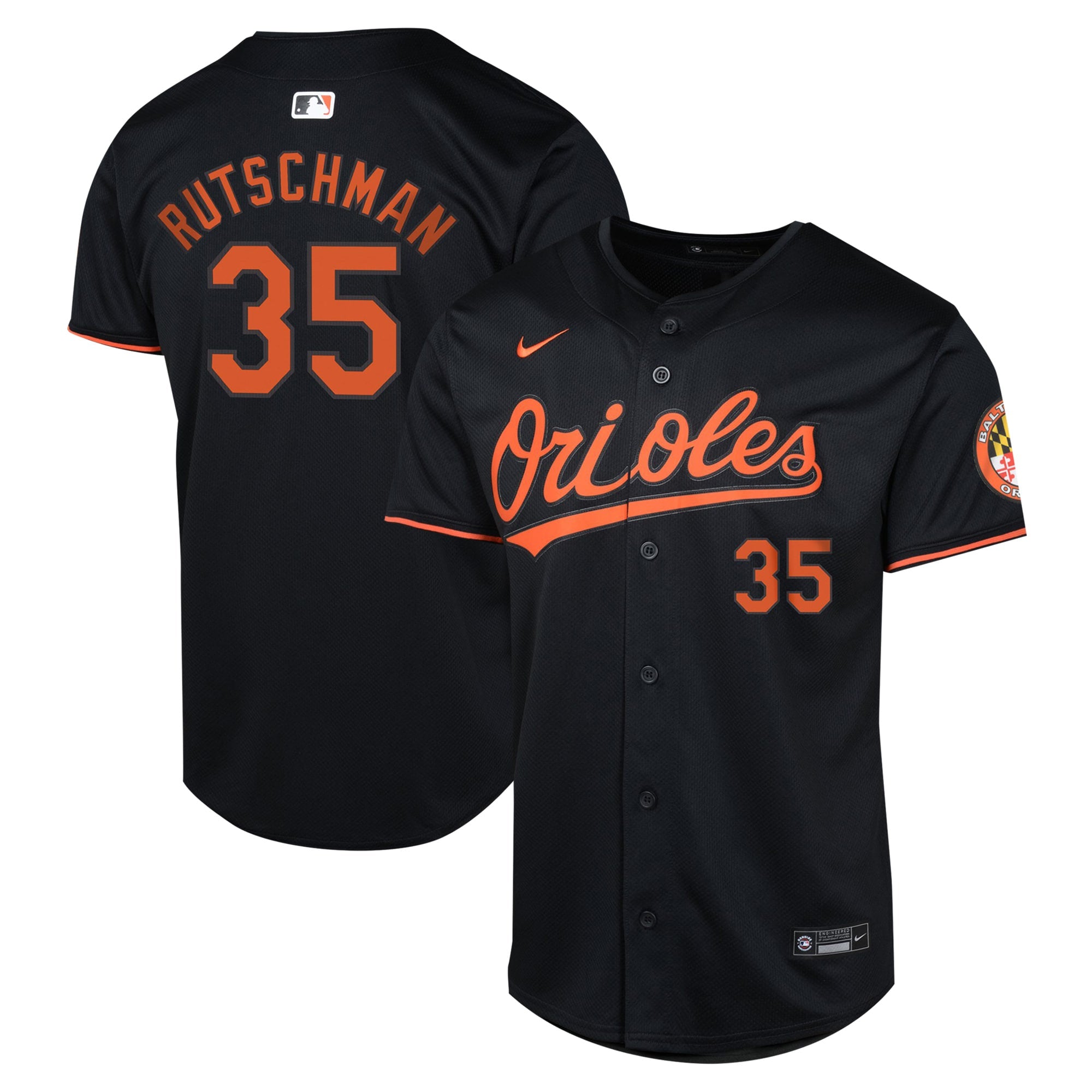 Adley Rutschman Baltimore Orioles Youth Limited Player Jersey - White/Black