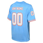 Tennessee Titans Nike Youth Oilers Throwback Custom Game Jersey - Light Blue