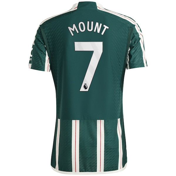Mason Mount Manchester United adidas 2023/24 Away Authentic Player Jersey - Green/Red