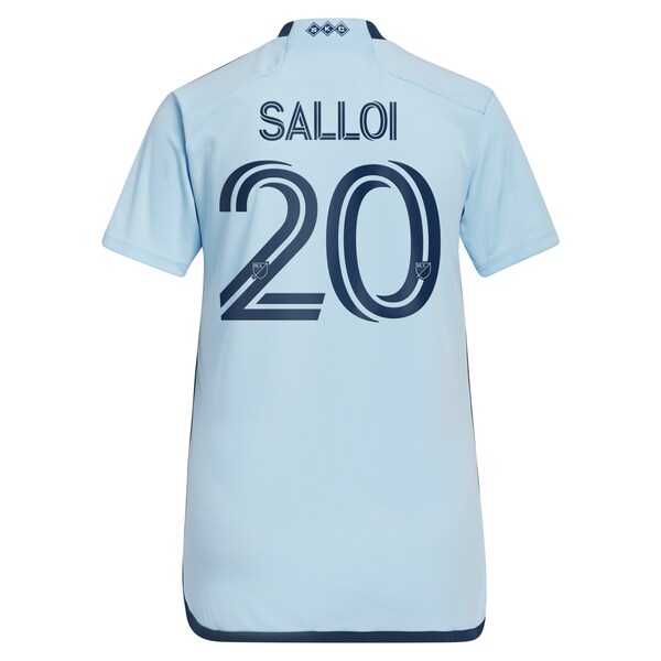 Daniel Salloi Sporting Kansas City adidas Women's 2024 Hoops 4.0 Replica Player Jersey - Light Blue